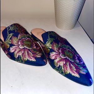 Flora Blue Stylish Flats